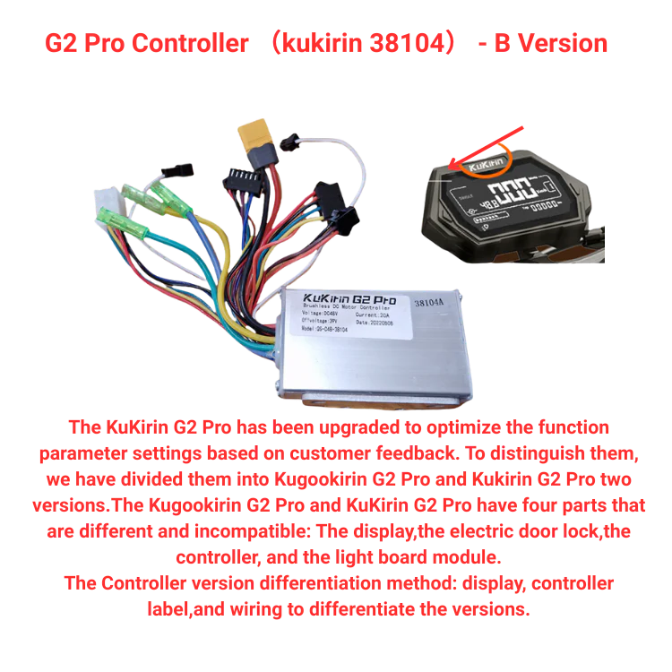 G2 Pro Controller (kukirin 38104) - B Version